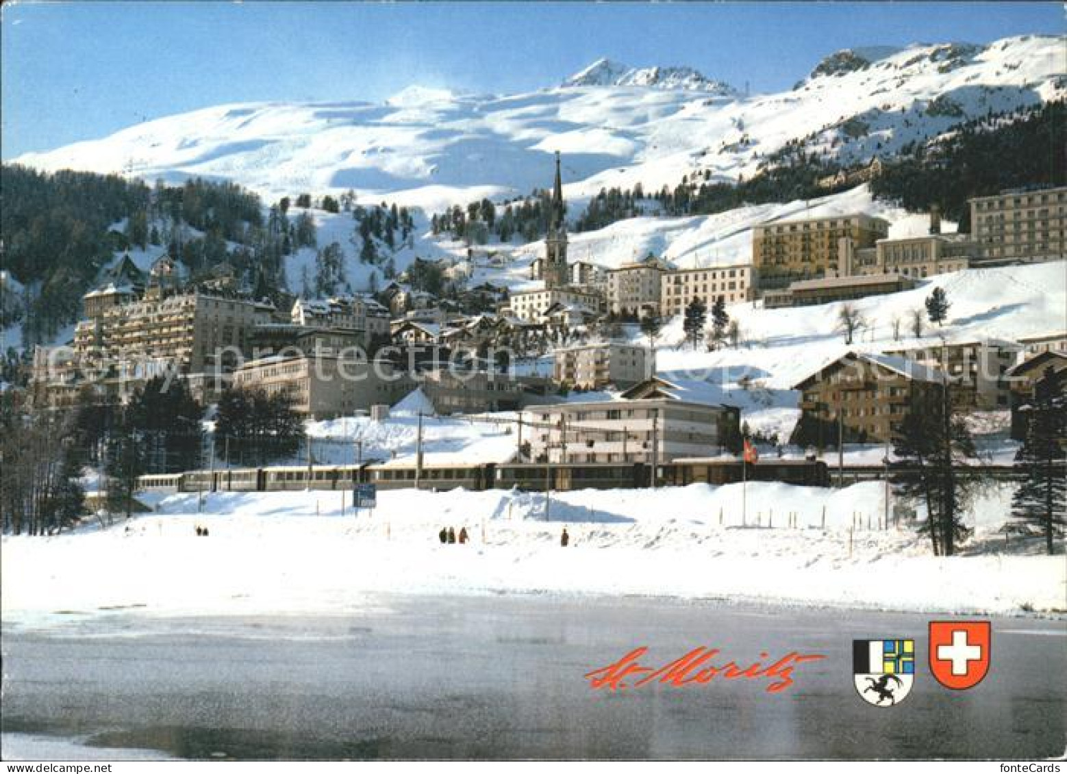 11870996 St Moritz GR Teilansicht St. Moritz - Other & Unclassified