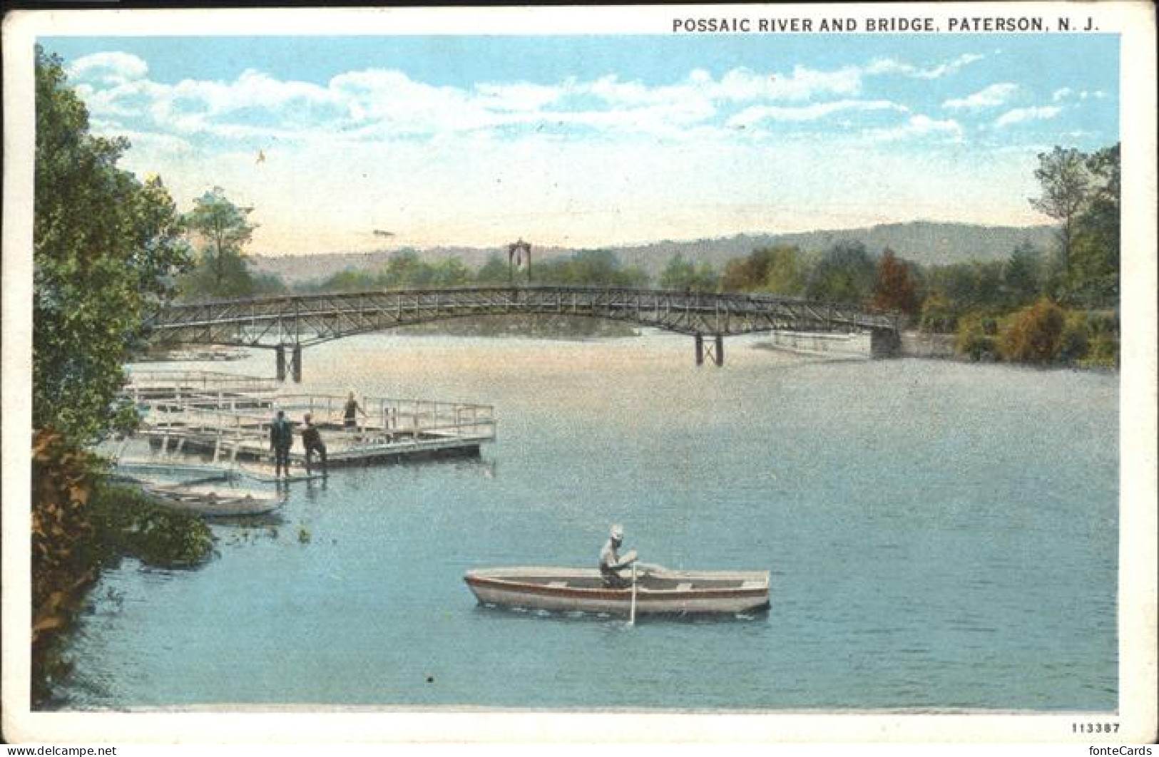 11321024 Paterson_New_Jersey Possaic River And Bridge - Altri & Non Classificati
