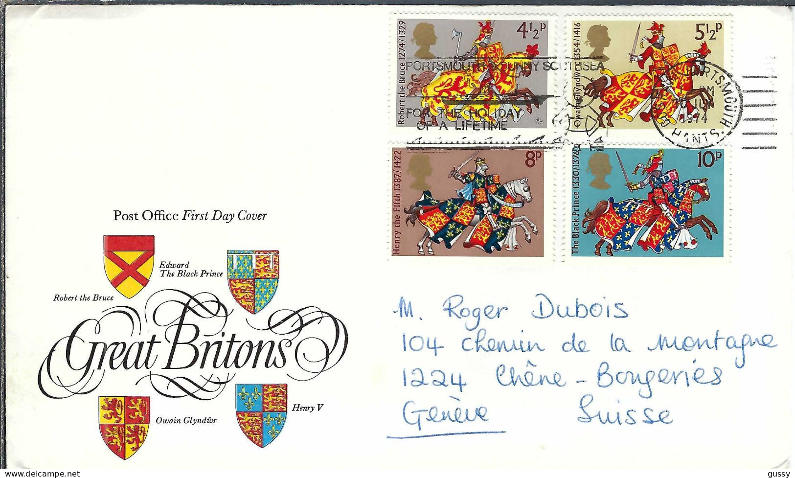 GRANDE BRETAGNE Ca.1974: FDC - 1971-1980 Decimale  Uitgaven