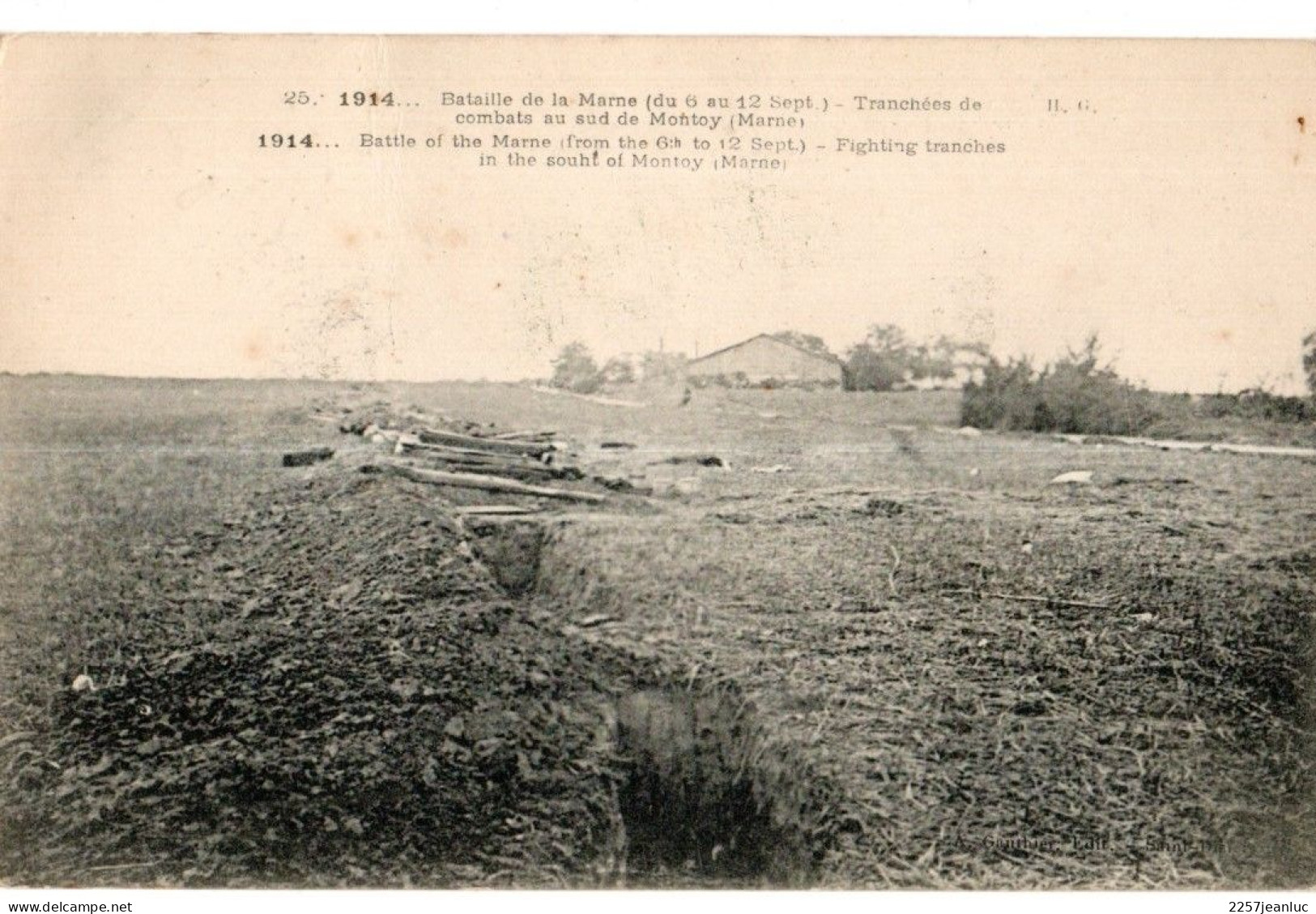 Bataille de la Marne lot 18 CP (du 6 au 12 Septembre 1914 avec Correspondance de Revigny  et Villers au dos )