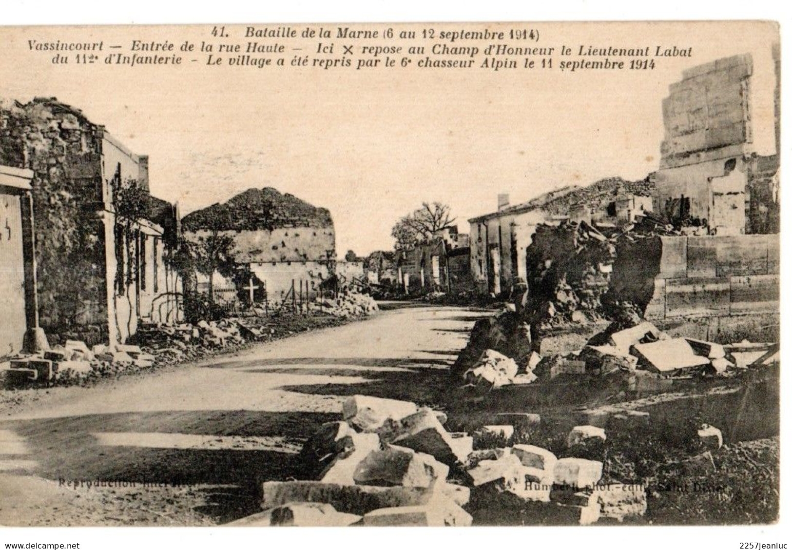 Bataille de la Marne lot 18 CP (du 6 au 12 Septembre 1914 avec Correspondance de Revigny  et Villers au dos )