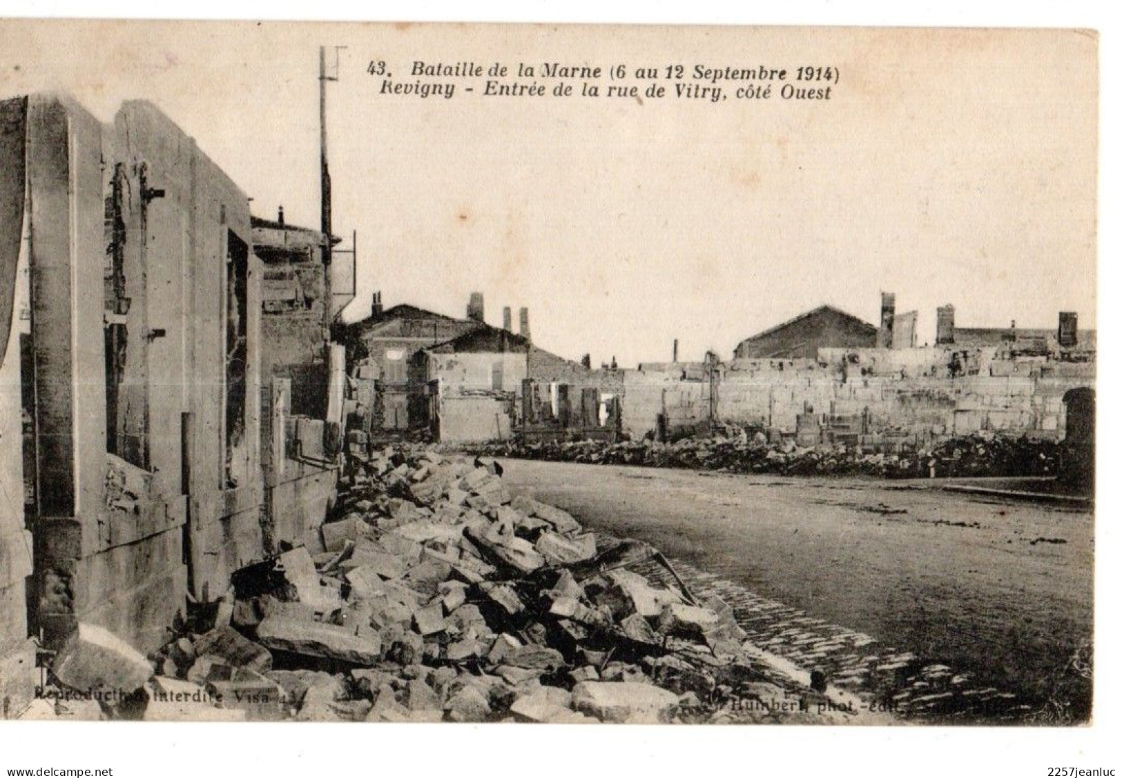 Bataille de la Marne lot 18 CP (du 6 au 12 Septembre 1914 avec Correspondance de Revigny  et Villers au dos )