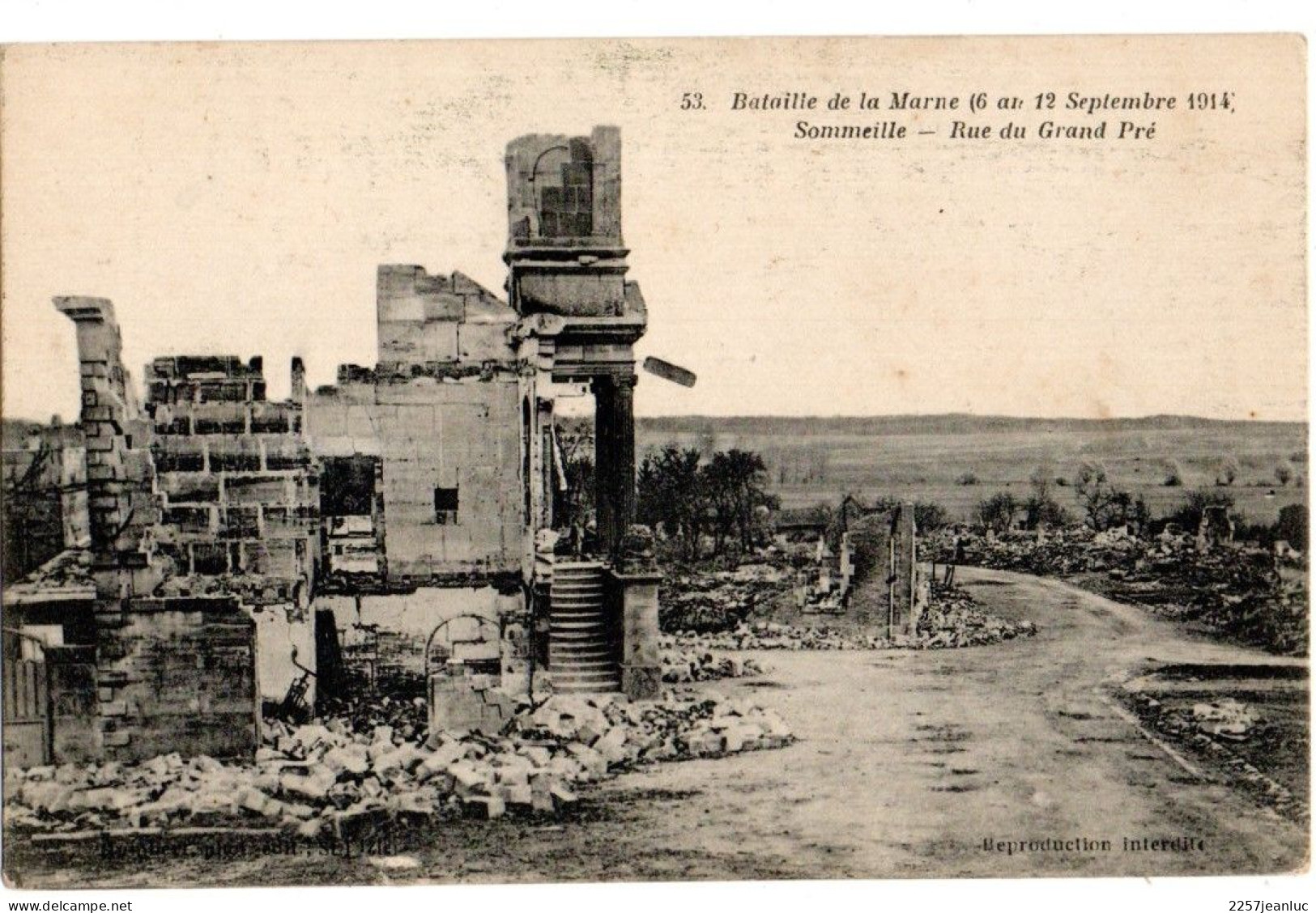 Bataille de la Marne lot 18 CP (du 6 au 12 Septembre 1914 avec Correspondance de Revigny  et Villers au dos )