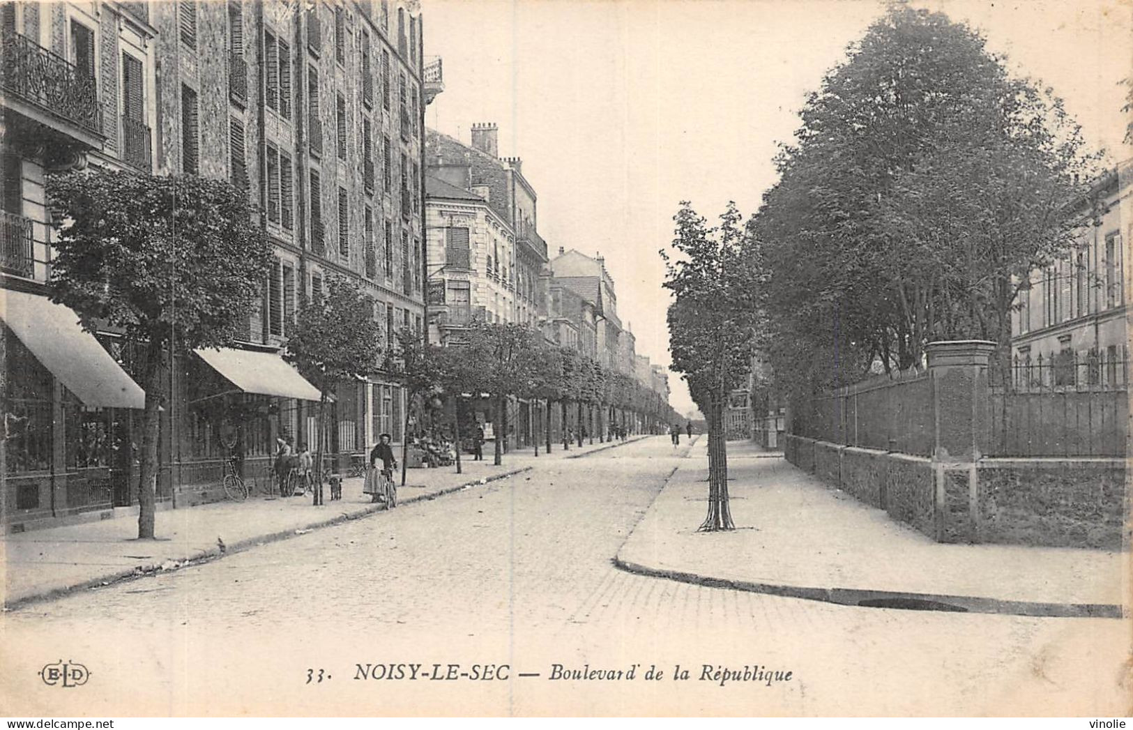 P-24-Mi-Is-1757 :  NOISY-LE-SEC. BOULEVARD DE LA REPUBLIQUE - Noisy Le Sec