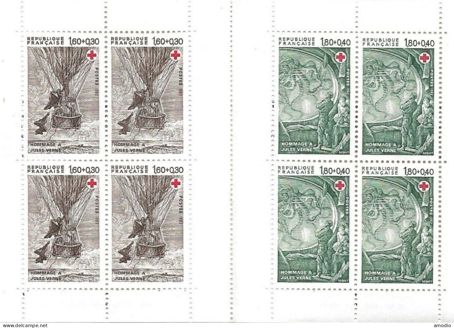 France 2 Carnets Croix Rouge 2031/2  N** - Croix Rouge