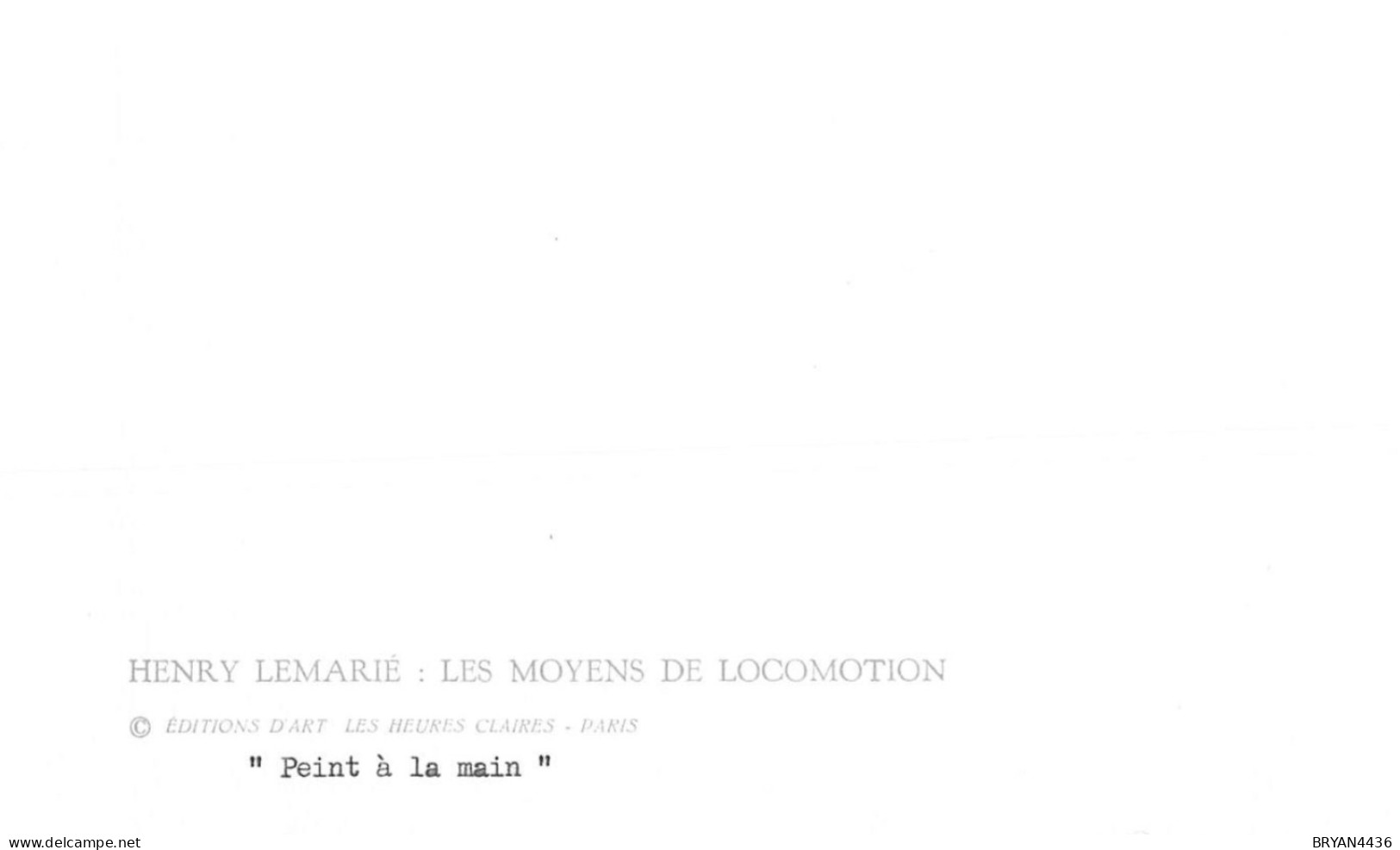 Henry LEMARIE - ILLUSTRATEUR - LE DEPART De La  DILIGENCE Des MESSAGERIES ROYALES - Carte Semi Moderne édition D' ART - Andere & Zonder Classificatie