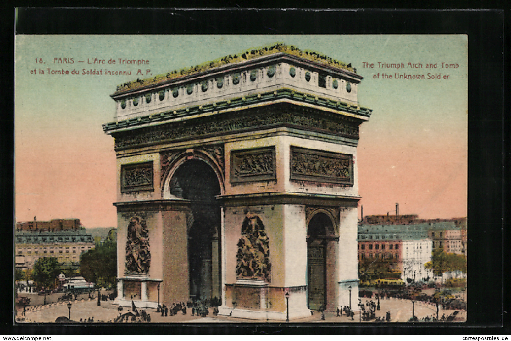 AK Paris, L`Arc De Triomphe, Triumphbogen  - Andere & Zonder Classificatie