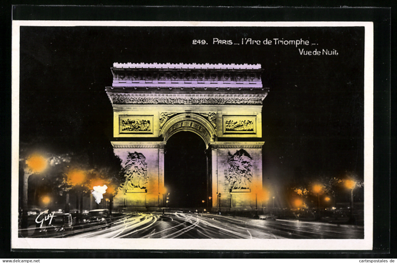 AK Paris, L`Arc De Triomphe, Triumphbogen Bei Nacht, Vue De Nuit  - Sonstige & Ohne Zuordnung