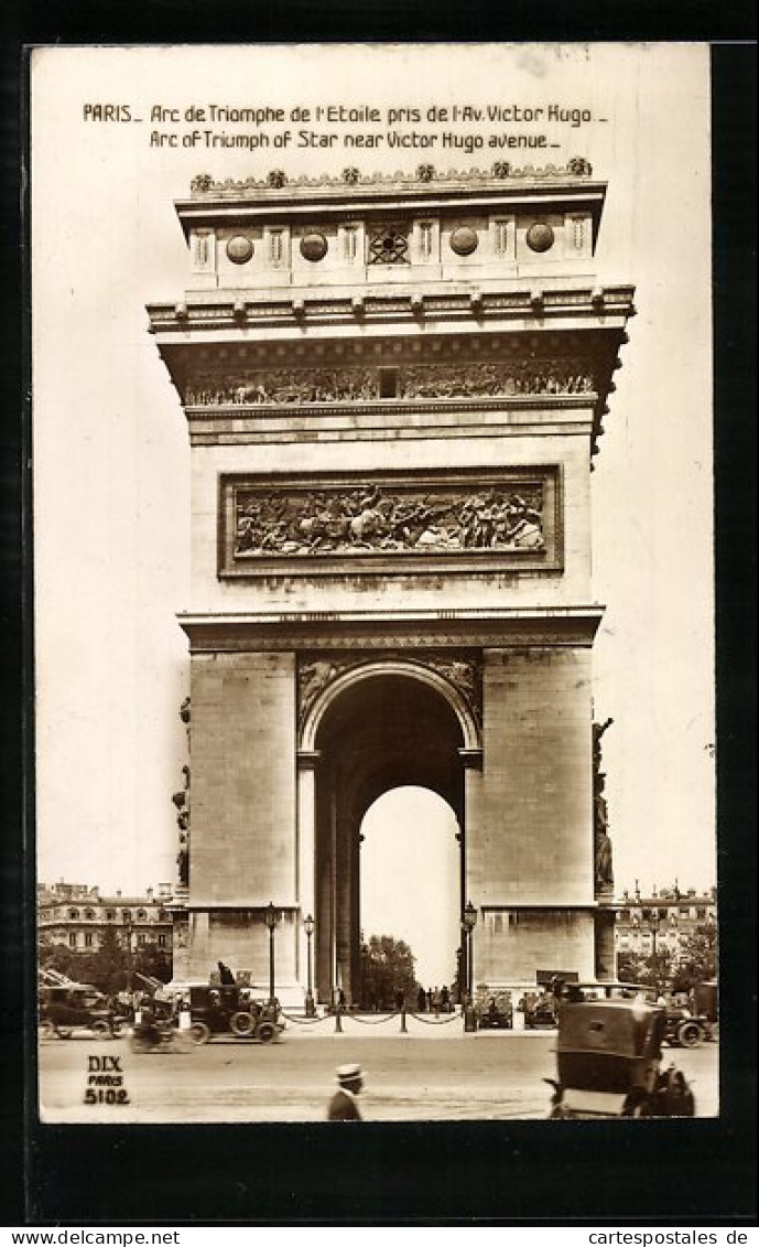 AK Paris, L`Arc De Triomphe, Triumphbogen  - Other & Unclassified