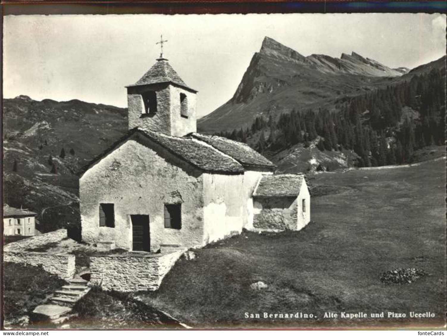 11318358 San Bernardino Moesa Alte Kapelle Pizzo Uccello  - Autres & Non Classés