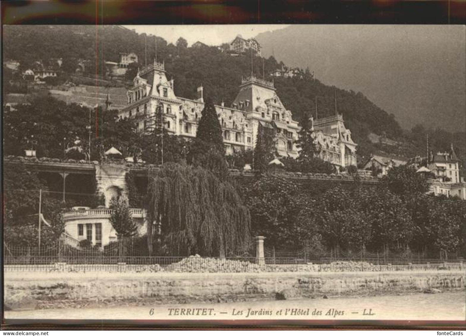 11318254 Territet Les Jardins L Hotel Des Alpes Territet - Andere & Zonder Classificatie