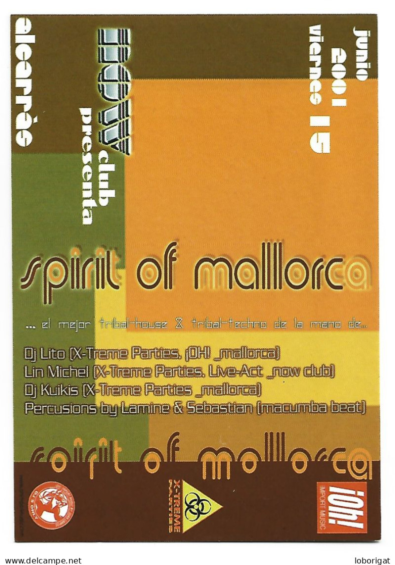 PUBLICIDAD DE " SPIRIT OF MALLORCA " FESTIVAL DJ - Publicité