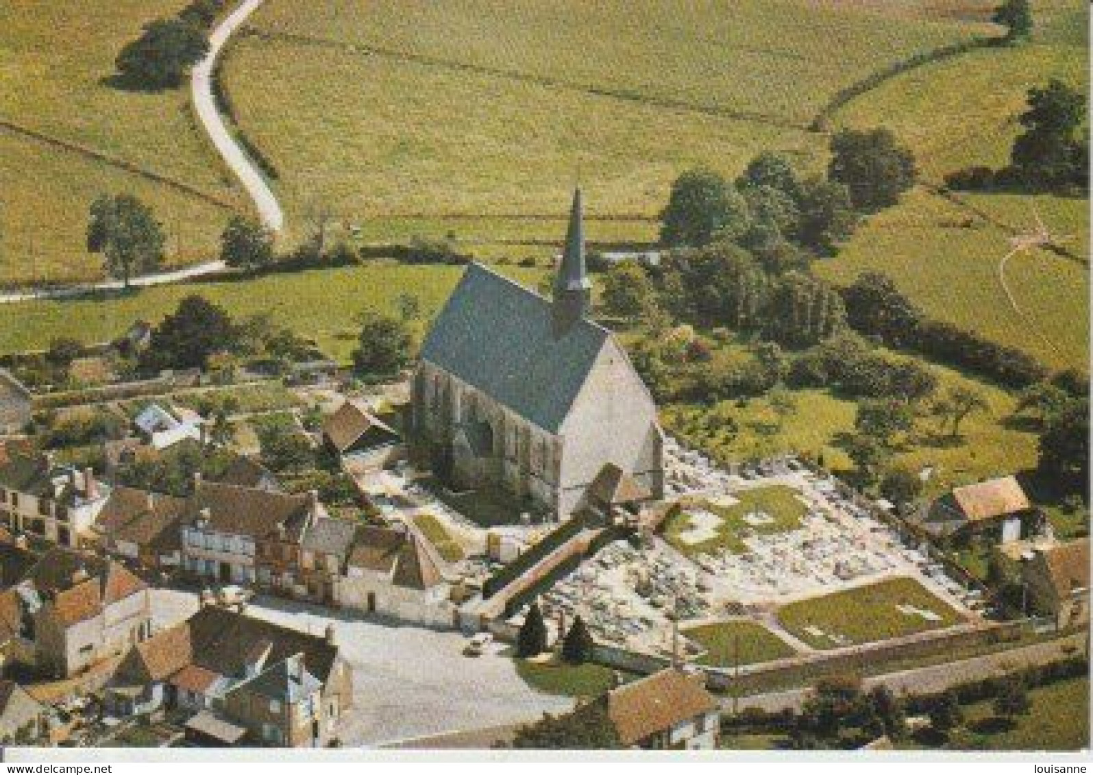 LALOUPE ( 28 )   ÉGLISE  DE  SAINT - ELIPH  - C P M   AÉRIENNE     ( 24 / 5 / 47  ) - La Loupe