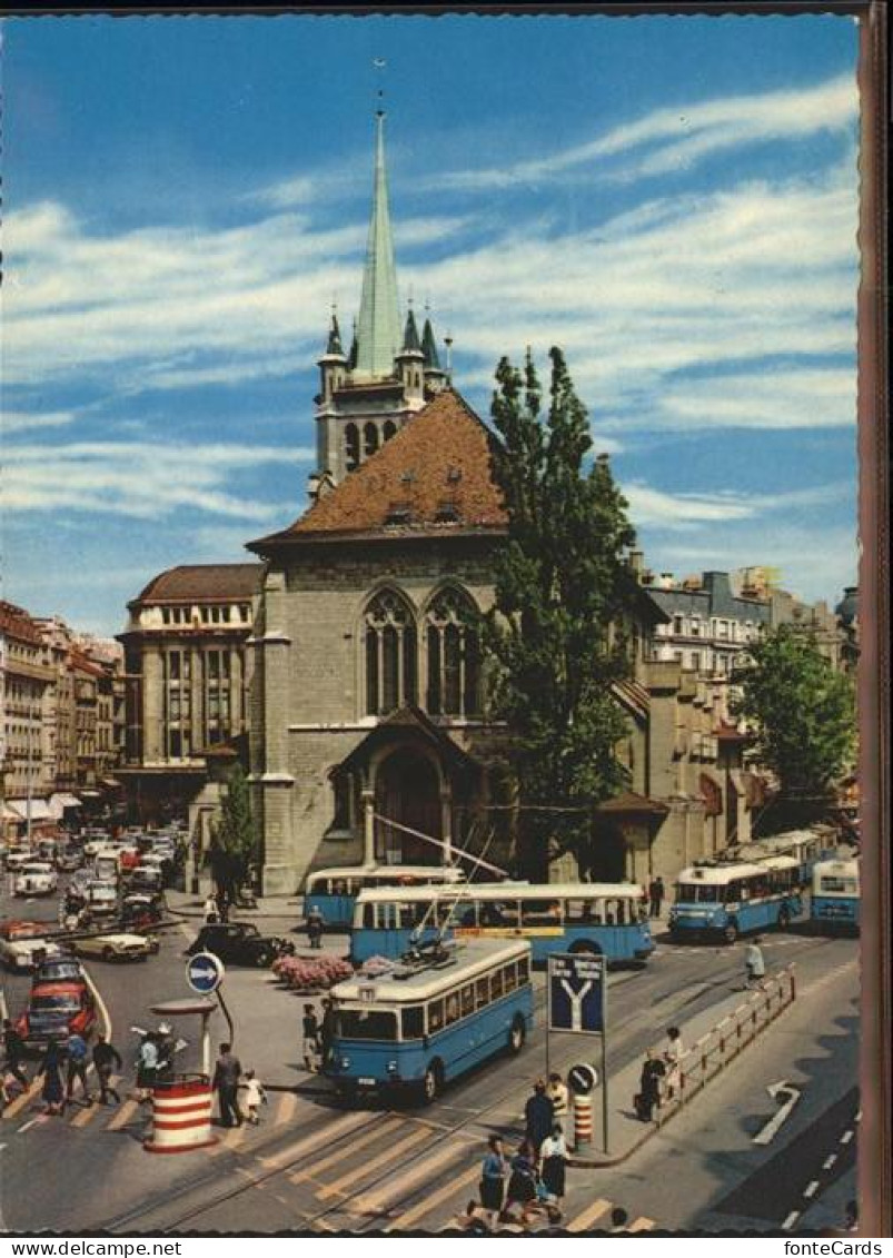 11318121 Lausanne VD Place Et Eglise St. Francois Lausanne - Andere & Zonder Classificatie