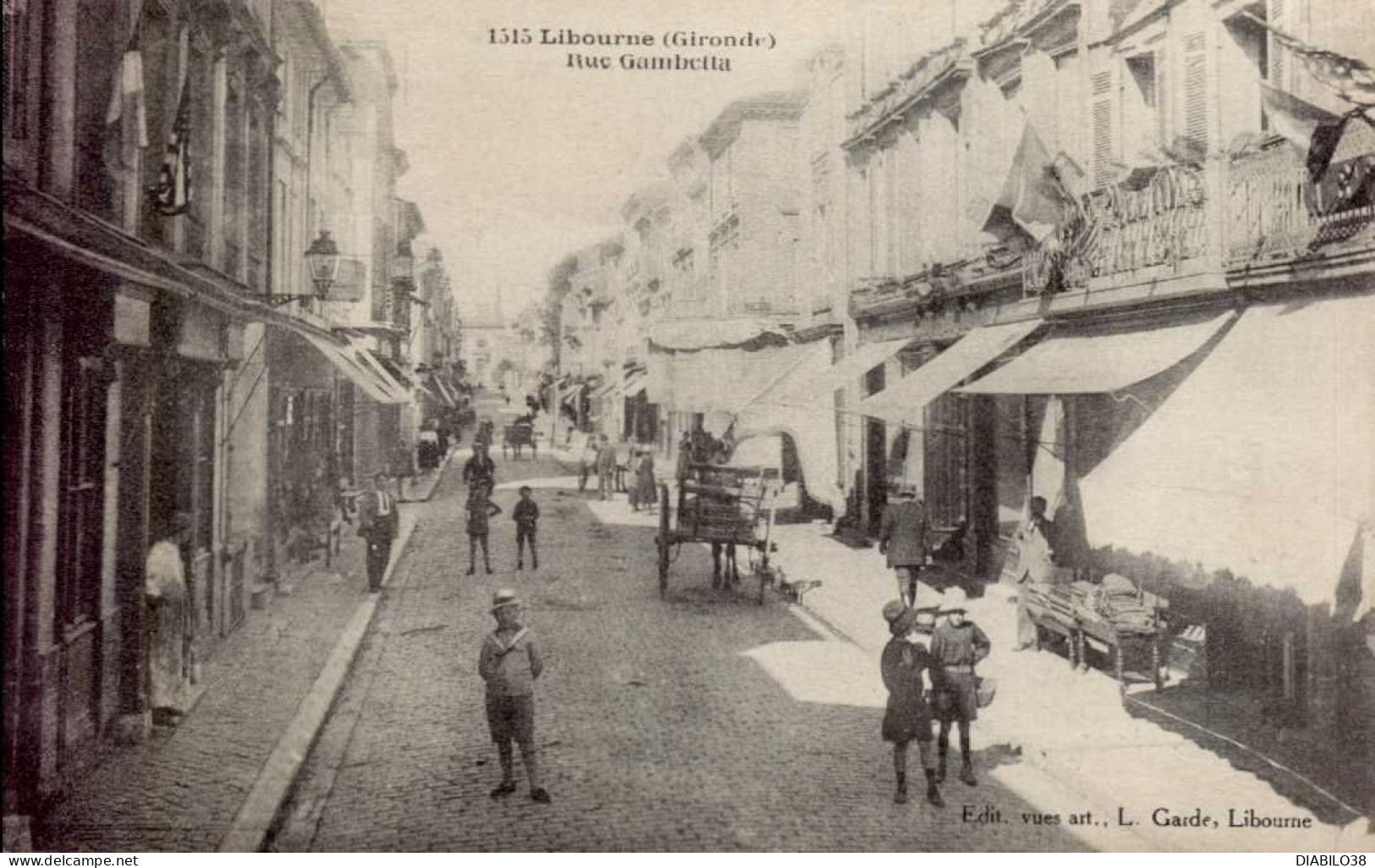 LIBOURNE   ( GIRONDE )   RUE GAMBETTA - Libourne