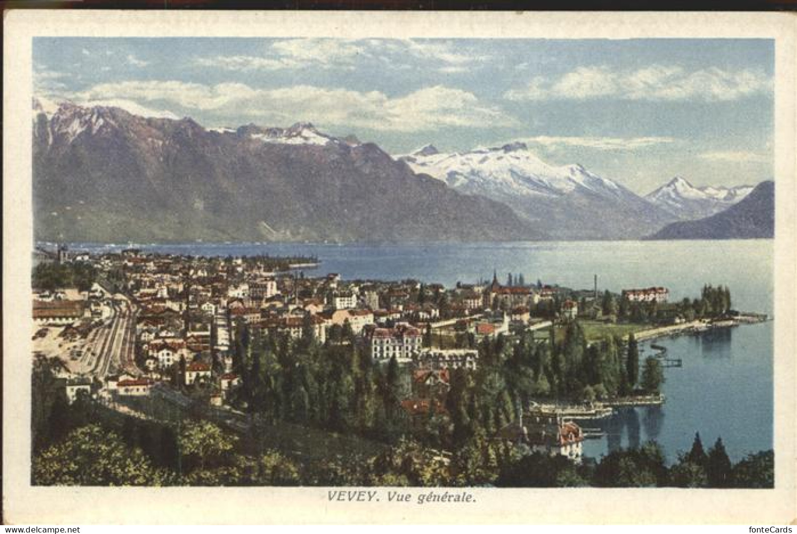 11318062 Vevey VD Vue Generale Vevey - Andere & Zonder Classificatie