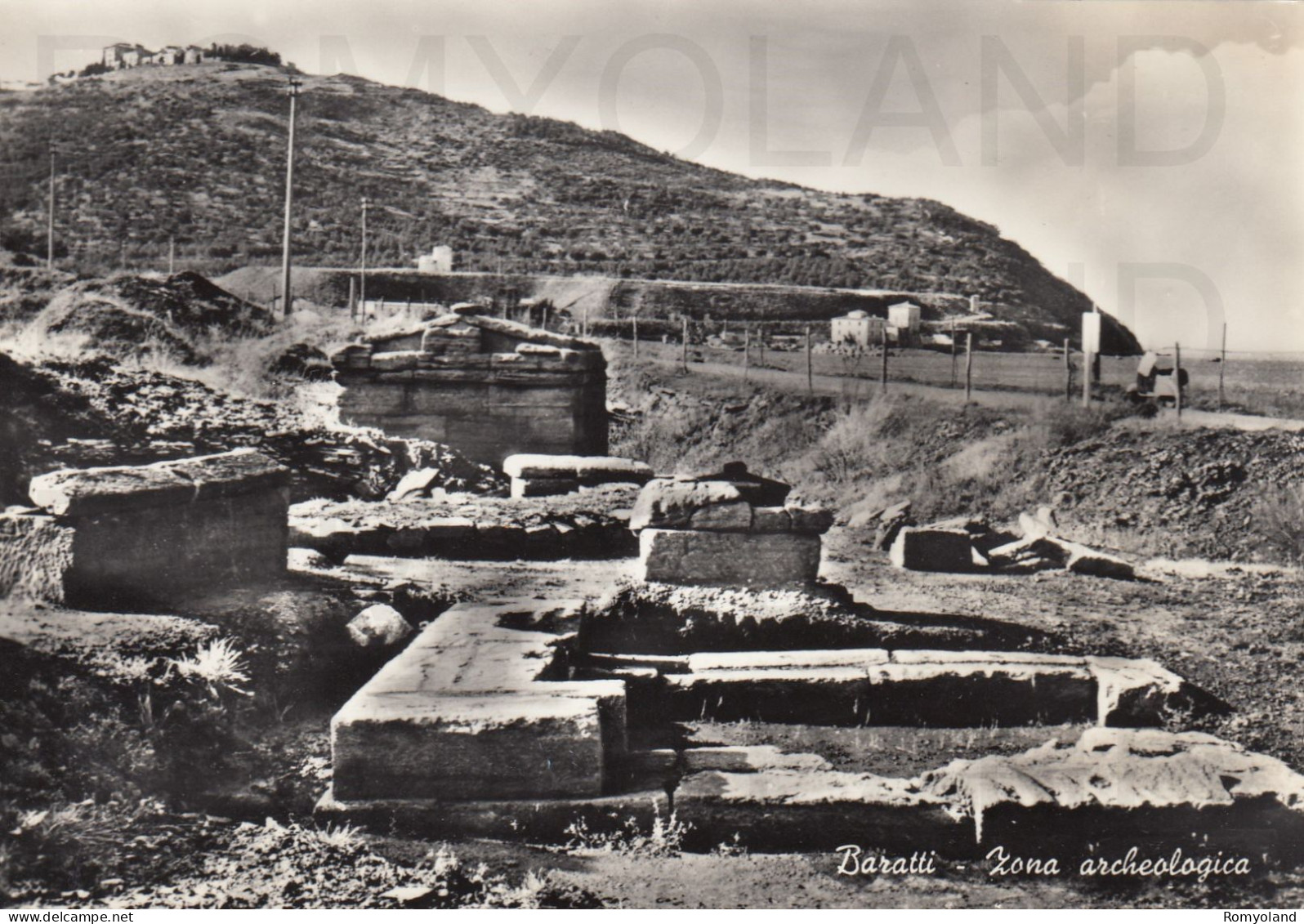 CARTOLINA  BARATTI,POMBINO,LIVORNO,TOSCANA-ZONA ARCHEOLOGICA-STORIA,MEMORIA,CULTURA,BELLA ITALIA,NON VIAGGIATA - Livorno