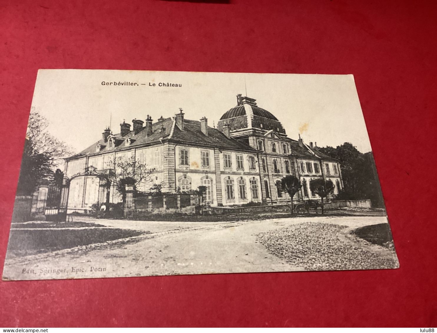 ️ GERBEVILLER Le Chateau Avant Destruction 1 Guerre Mondiale - Other & Unclassified