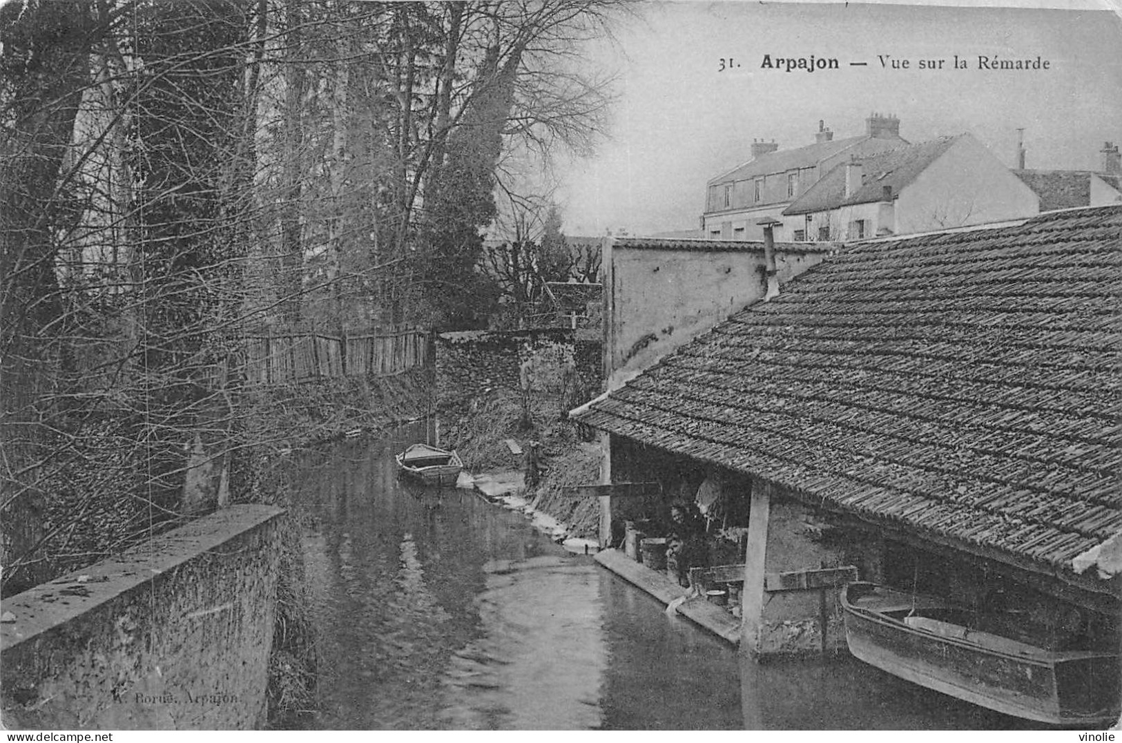 P-24-Mi-Is-1776 : ARPAJON. BORDS DE L'ORGE. LAVOIR - Arpajon