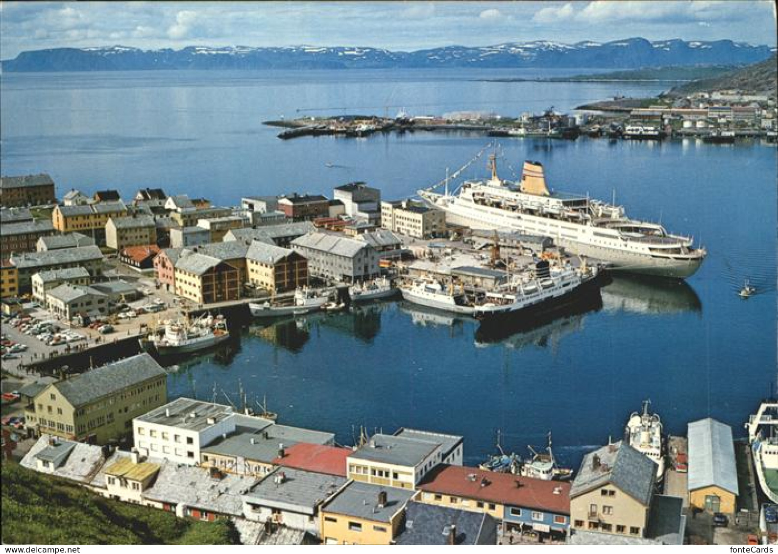 11316898 Hammerfest Utsikt Over Havna View Of The Harbour Insel Kvaloy Boat Hamm - Norway