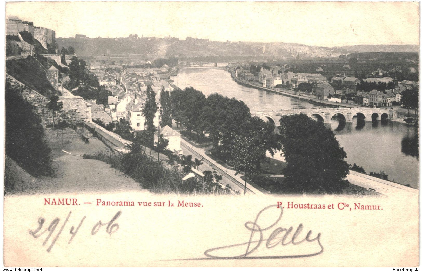 CPA Carte Postale Belgique  Namur Panorama Vue Sur La Meuse 1906   VM80679 - Namur