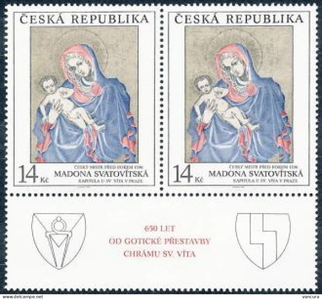 ** 59 Czech Republic St Vitus Madonna 1994 - Madonna