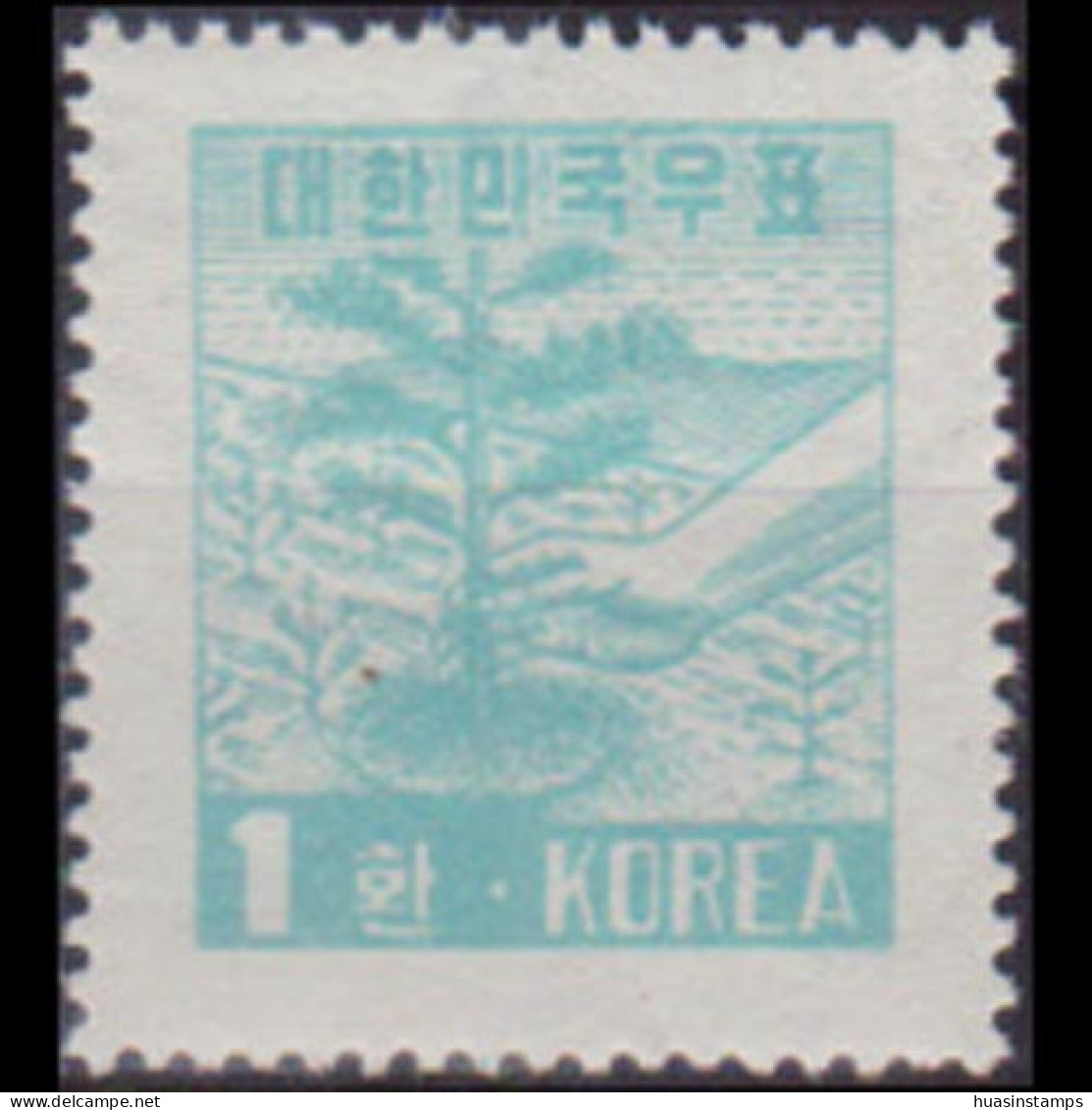KOREA 1953 - Scott# 190 Planting Trees 1h MNH - Korea (Süd-)