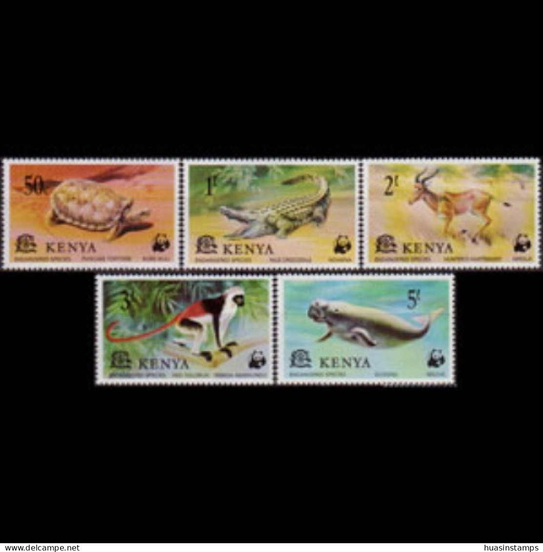 KENYA 1977 - Scott# 89-93 WWF-Wildlife Set Of 5 MNH - Kenia (1963-...)