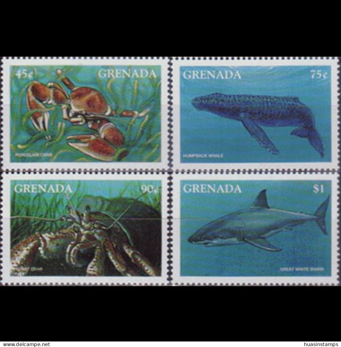 GRENADA 1997 - Scott# 2642-5 Marine Life 45c-$1 MNH - Grenada (1974-...)