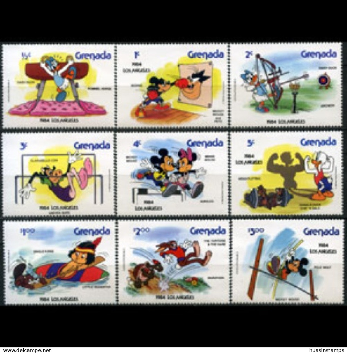 GRENADA 1983 - Scott# 1185-93 Disney-Olympics Set Of 9 MNH - Grenade (1974-...)
