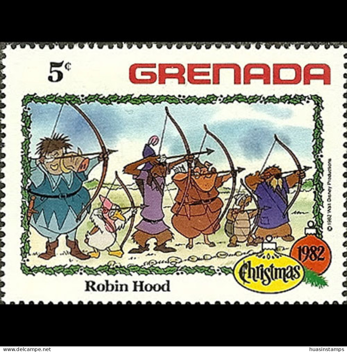 GRENADA 1982 - Scott# 1132 Disney-Robin Hood 5c MNH - Grenade (1974-...)