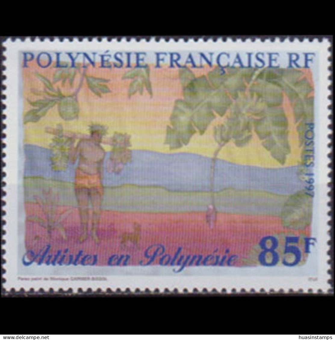 FR.POLYNESIA 1997 - Scott# 723 Painting 85f MNH - Neufs