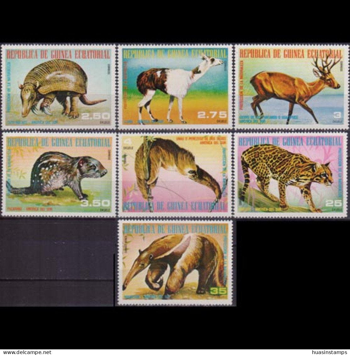 EQ.GUINEA 1977 - #77114-20 S.America Fauna Set Of 7 MNH - Guinée Equatoriale