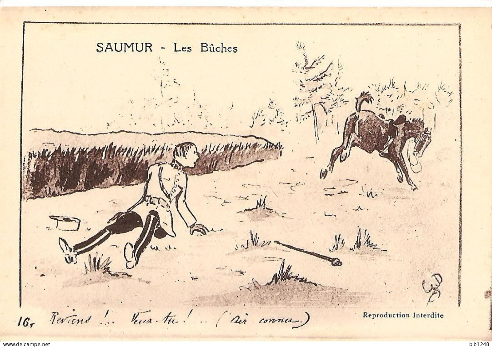 [49] Maine Et Loire > Saumur - Les Buches - N°16 -  Illustrateur Ged- Cheval Dessin - Saumur