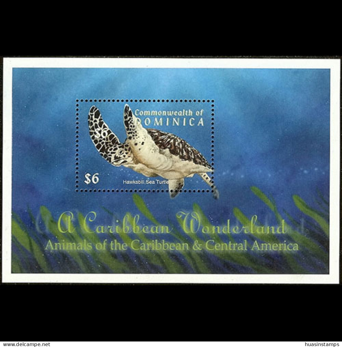 DOMINICA 2000 - Scott# 2265 S/S Hawksbill Turtle MNH - Dominique (1978-...)