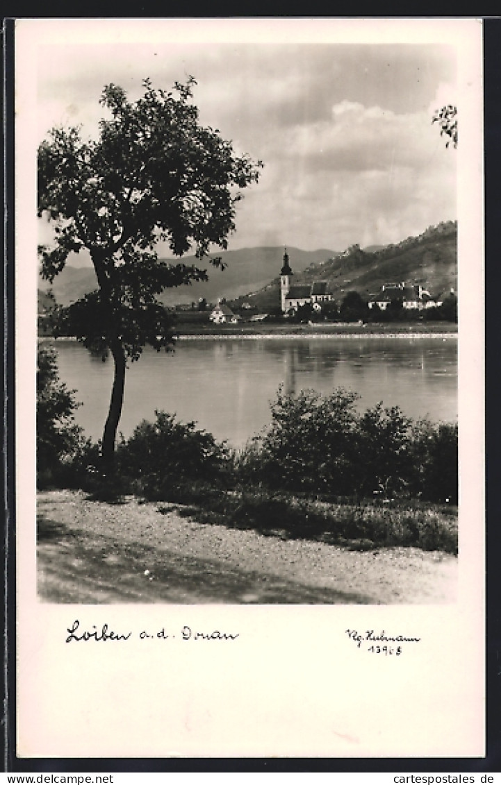 AK Loiben An Der Donau, Blick über Die Donau Zur Ortschaft  - Otros & Sin Clasificación