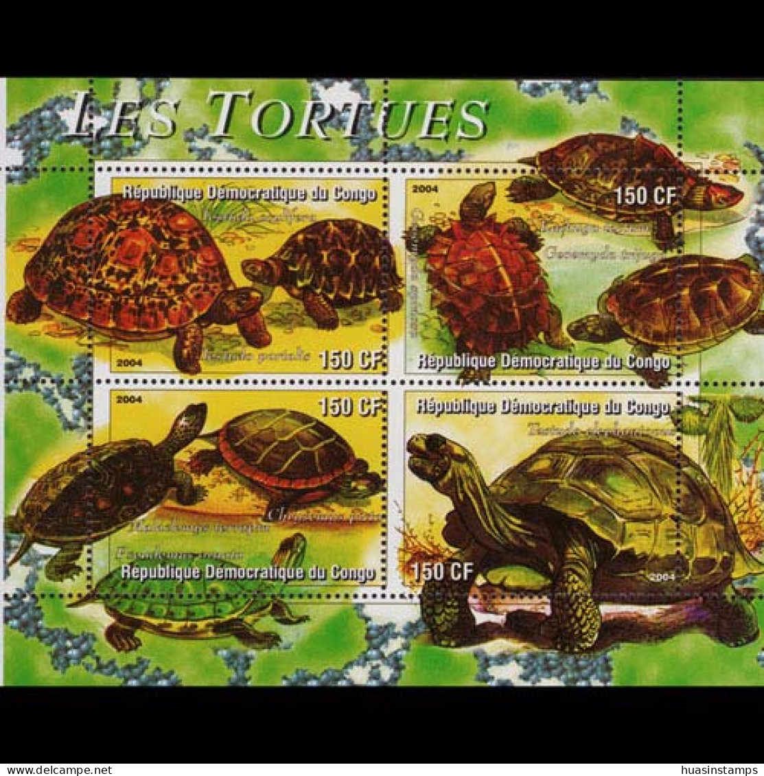 CONGO DR. 2004 - S/S Turtles MNH - Nuovi