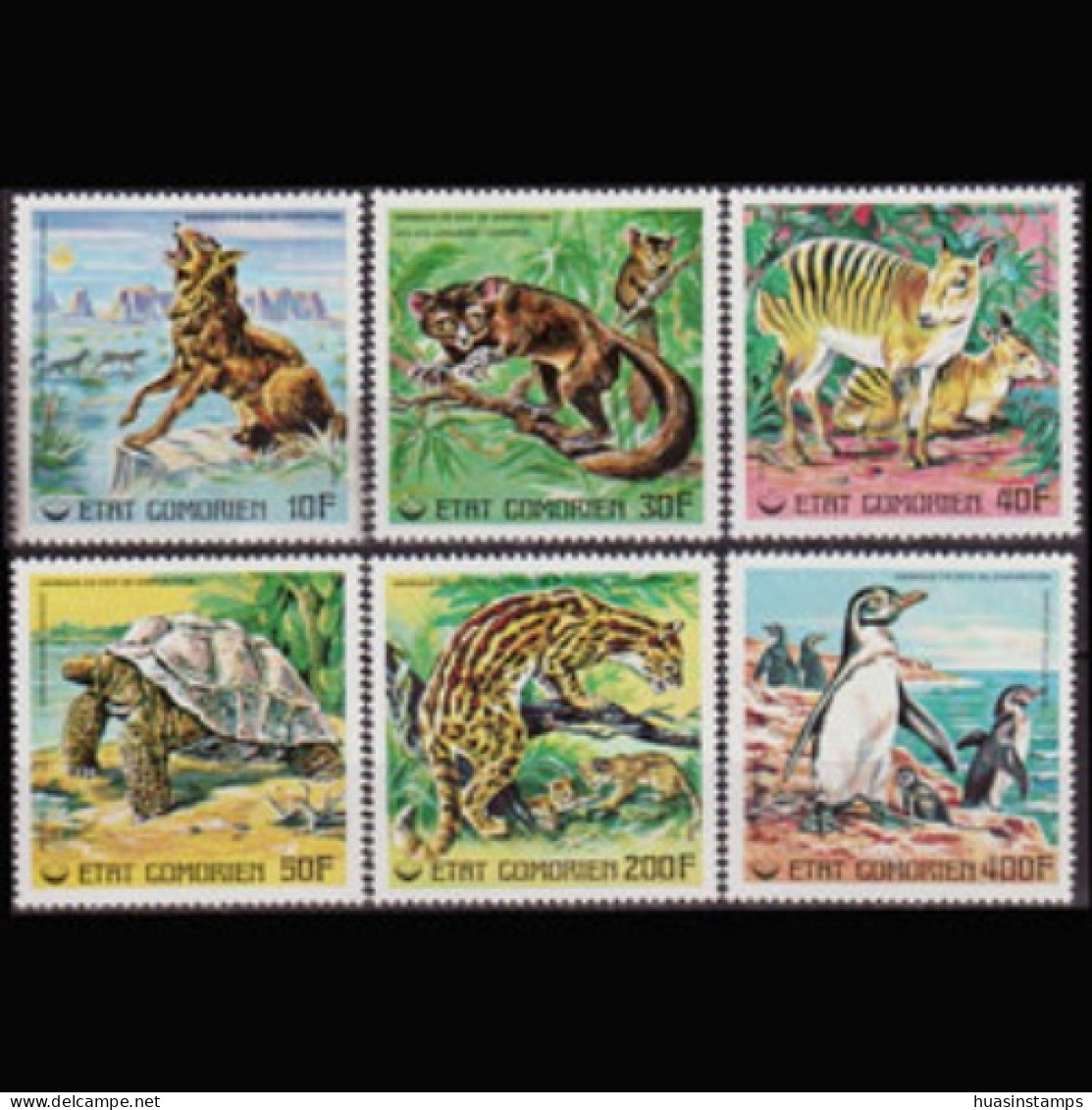COMORO IS. 1977 - Scott# 240-5 Endang.Species Set Of 6 MNH - Comoros