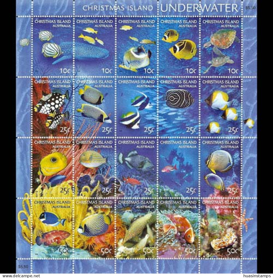 CHRISTMAS IS. 2004 - Scott# 448 Sheet-Marine Life MNH - Christmas Island