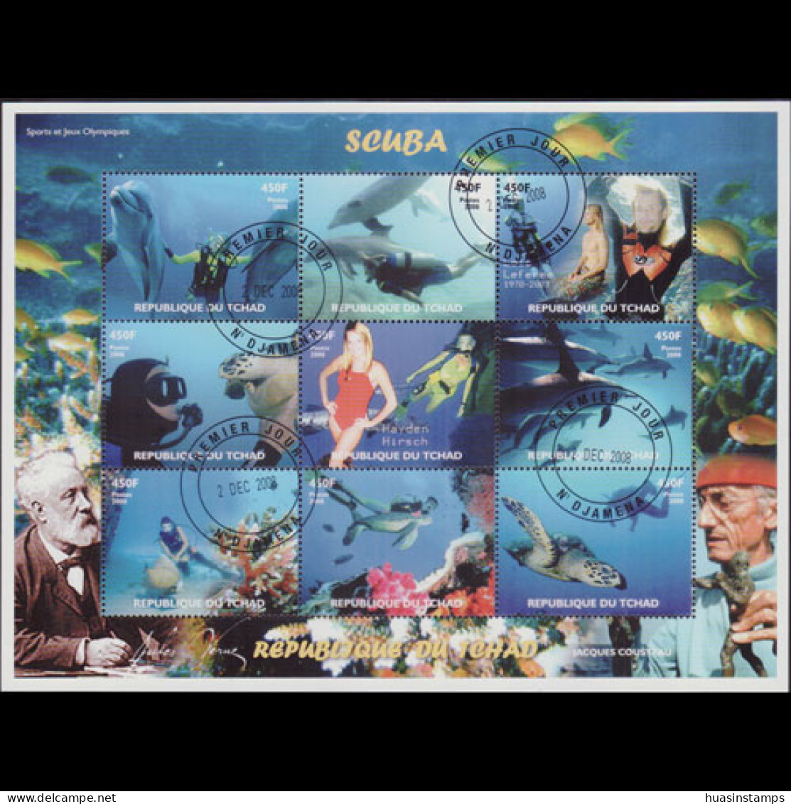 CHAD 2008 - Sheet-Undersea CTO - Tsjaad (1960-...)