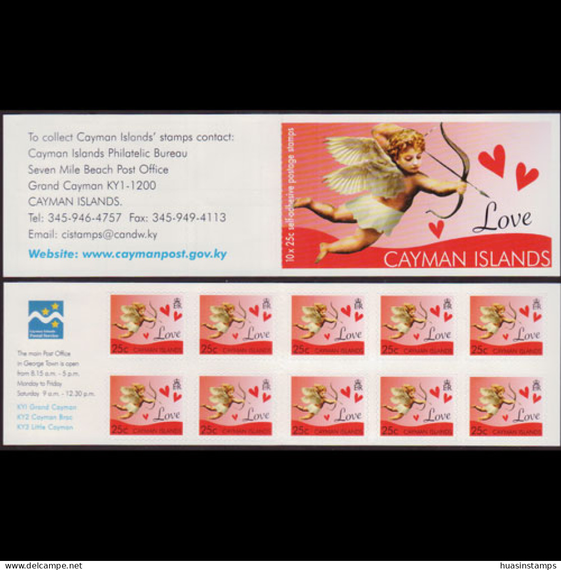 CAYMAN IS. 2008 - Scott# 1019A Booklet-Love MNH - Cayman (Isole)