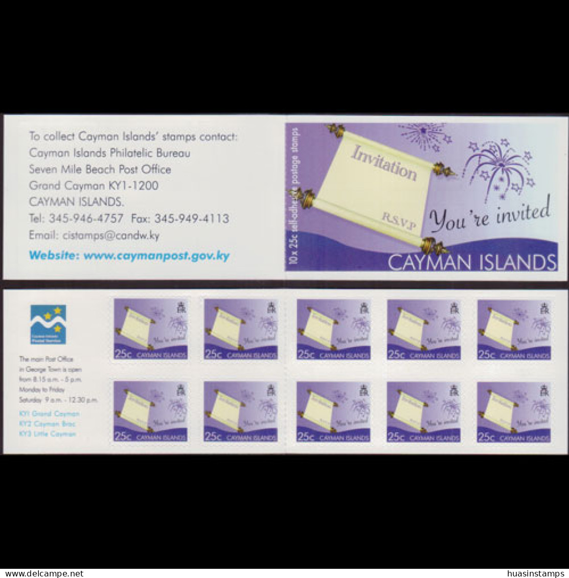 CAYMAN IS. 2008 - Scott# 1018A Booklet-Invited MNH - Kaaiman Eilanden