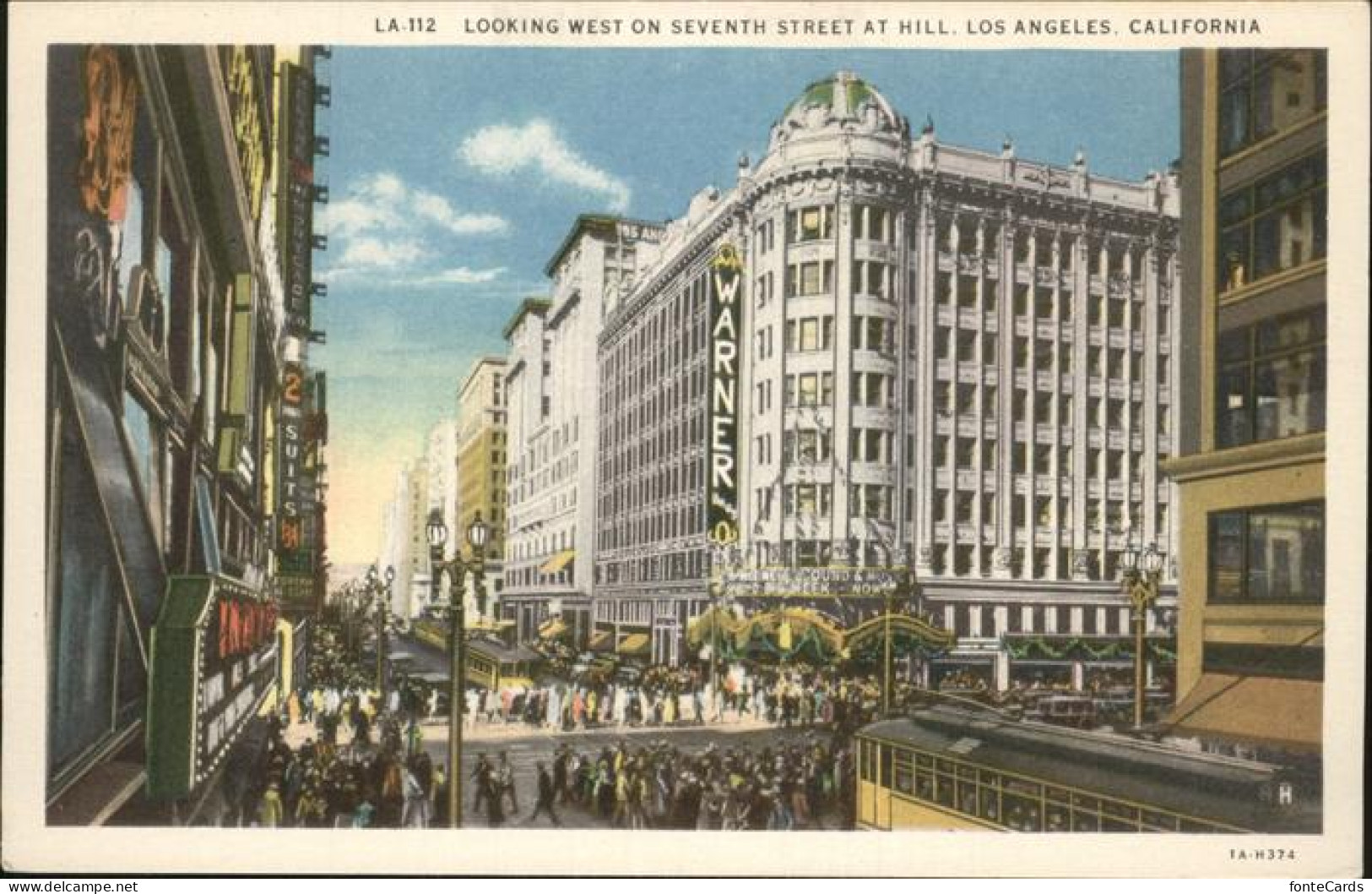 11311926 Los_Angeles_California Looking West On Seventh Street At Hill - Andere & Zonder Classificatie