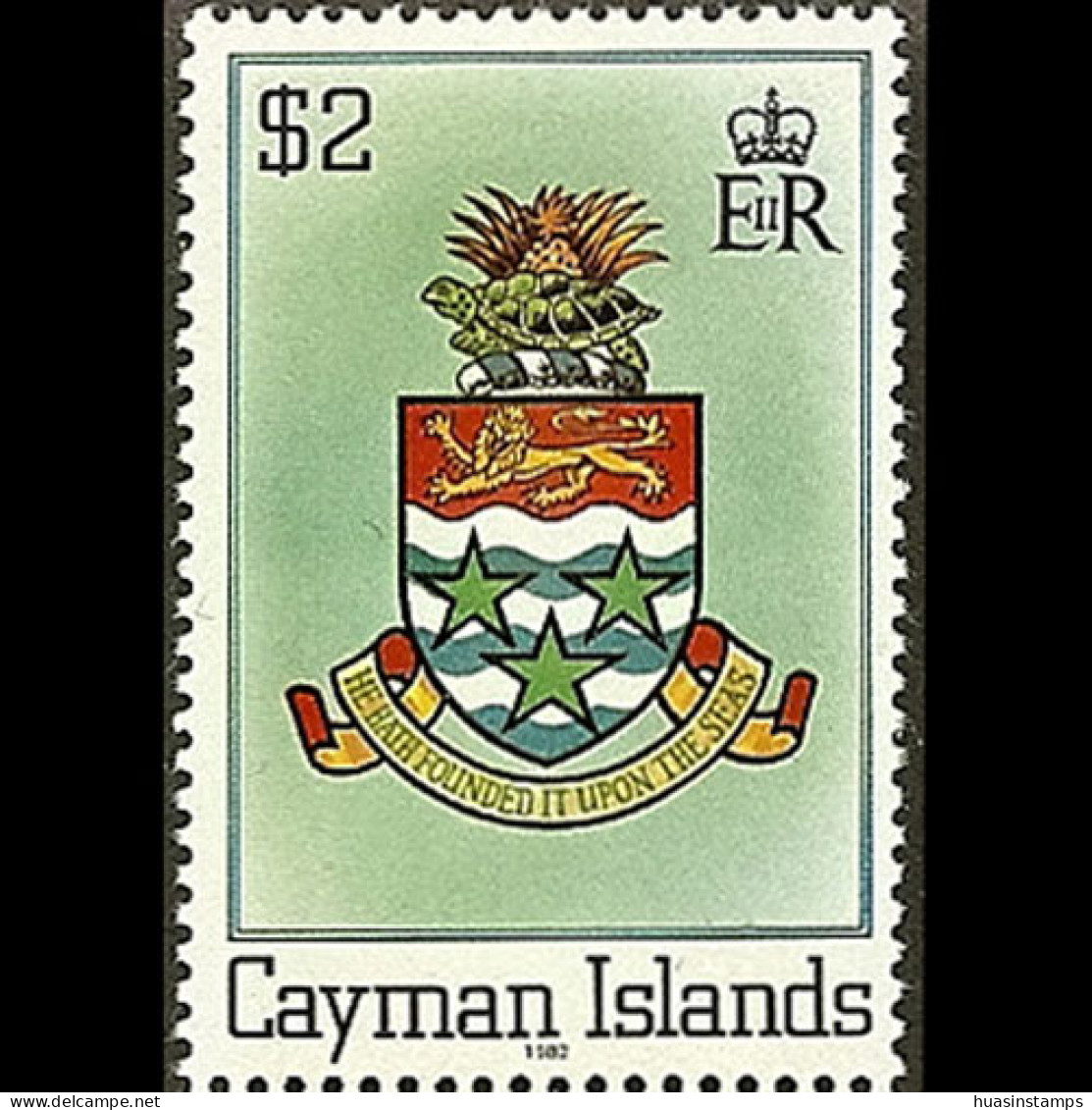 CAYMAN IS. 1982 - Scott# 461a Arms Dated 1982 $2 MNH - Kaimaninseln