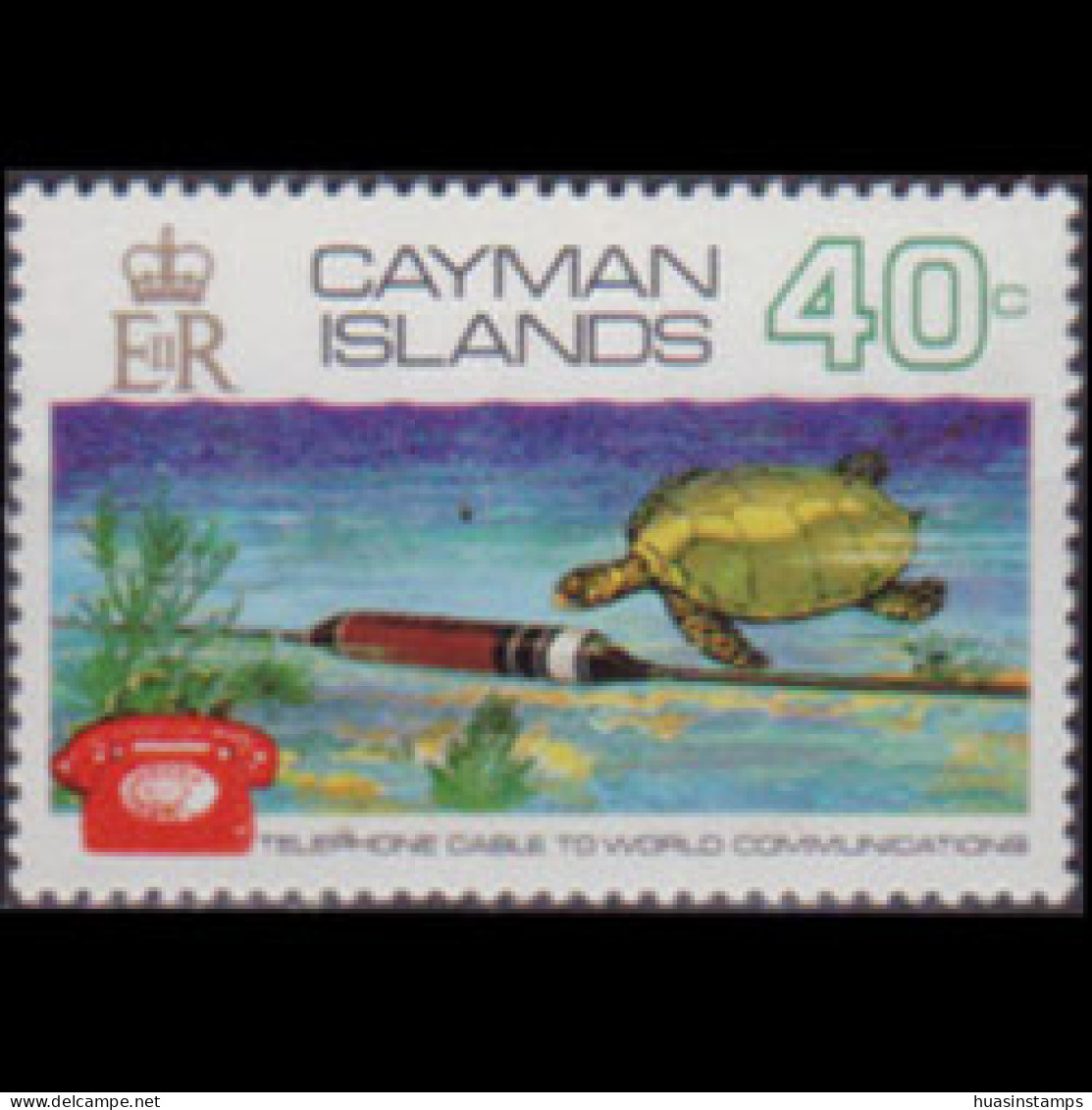 CAYMAN IS. 1972 - Scott# 299 Underwater Cable 40c MNH - Kaimaninseln