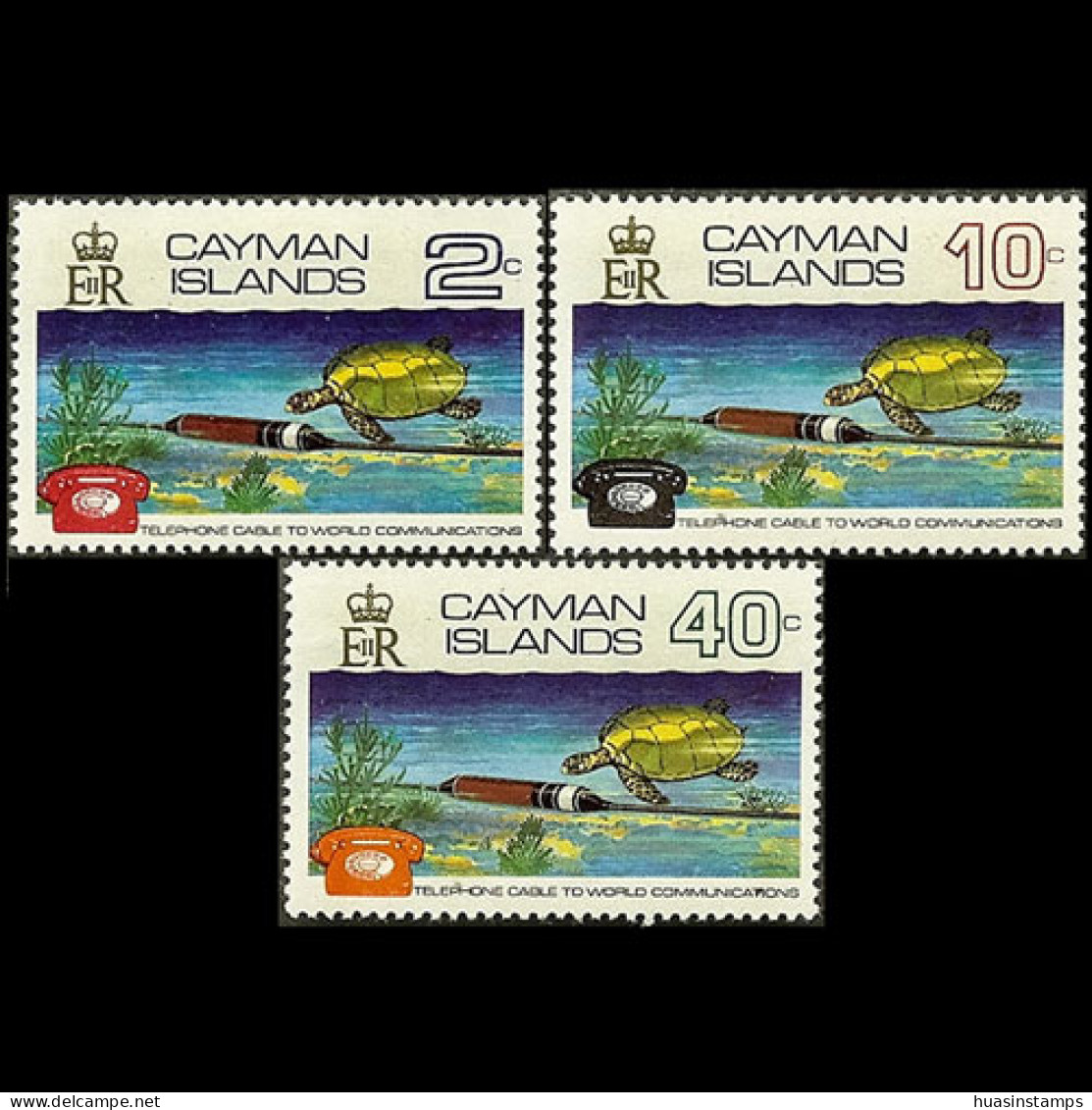 CAYMAN 1972 - Scott# 297-9 Underwater Cable Set Of 3 MNH - Caimán (Islas)