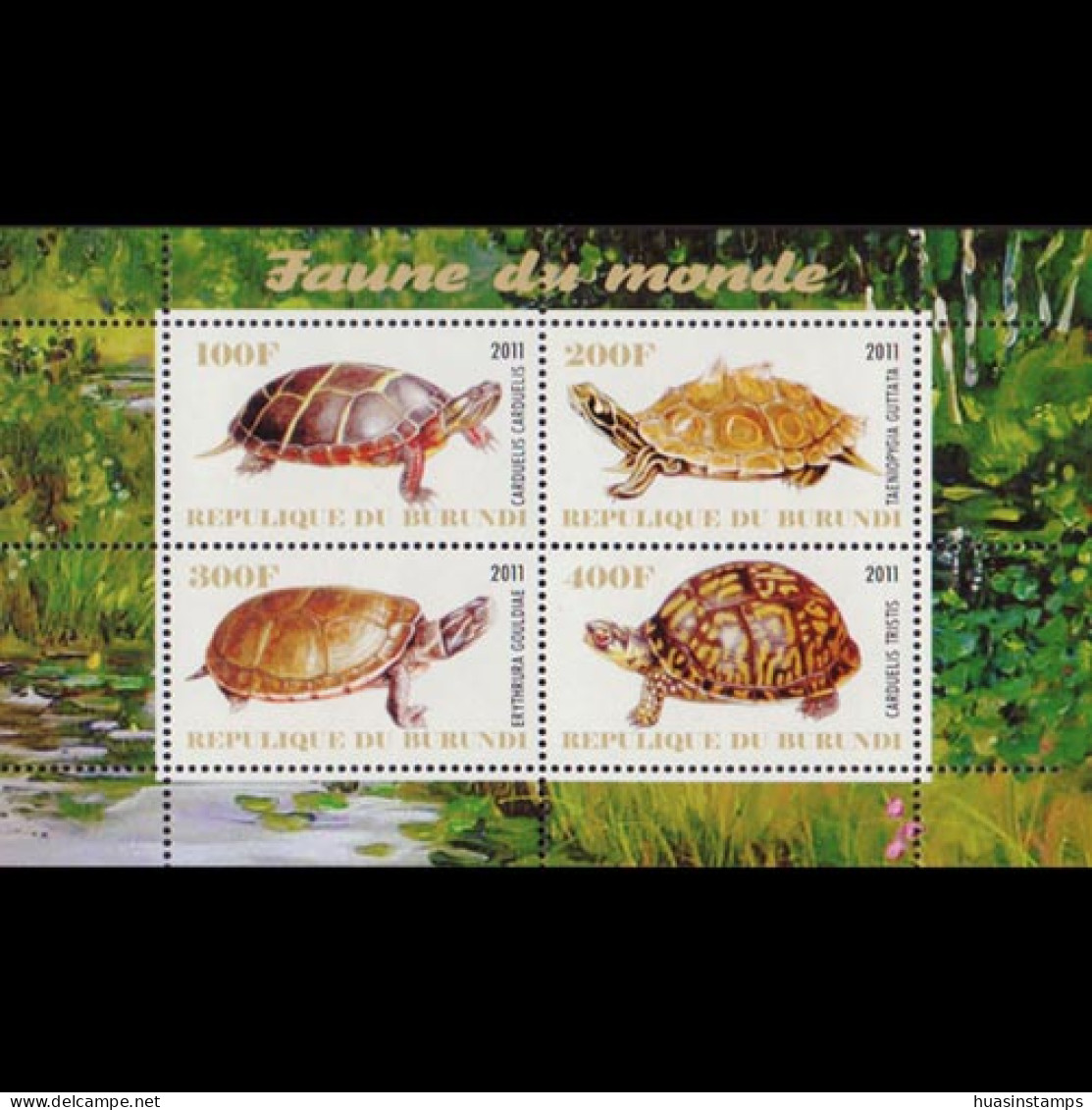 BURUNDI 2010 - S/S Turtles MNH - Ongebruikt