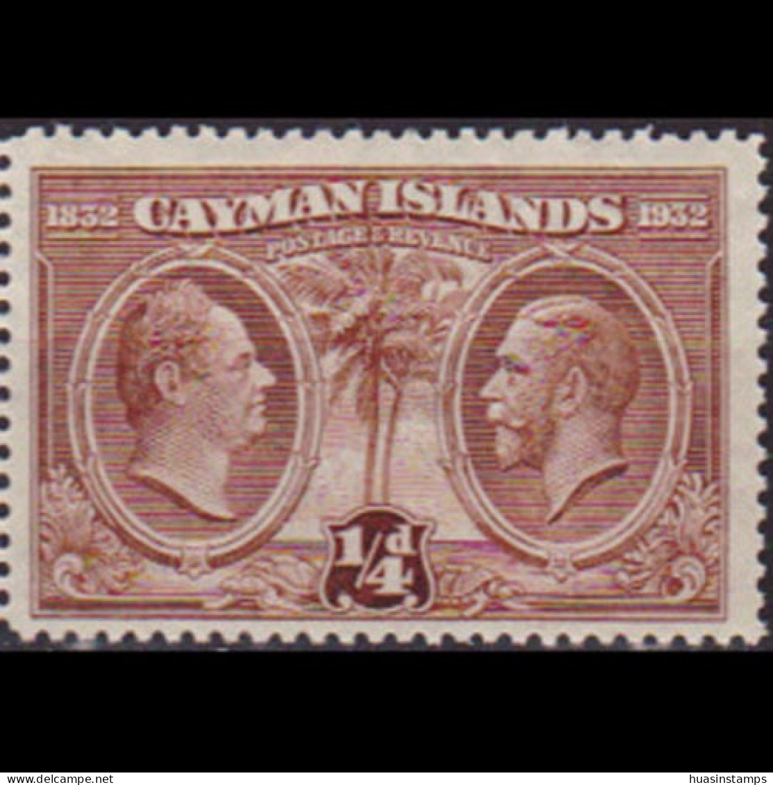 CAYMAN IS. 1932 - Scott# 69 Assmbly Cent. 1/4p LH - Iles Caïmans