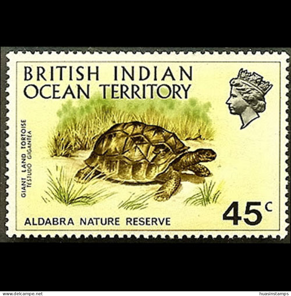 BR.I.O.T. 1971 - Scott# 39 Giant Tortoise 45c MNH - Territoire Britannique De L'Océan Indien