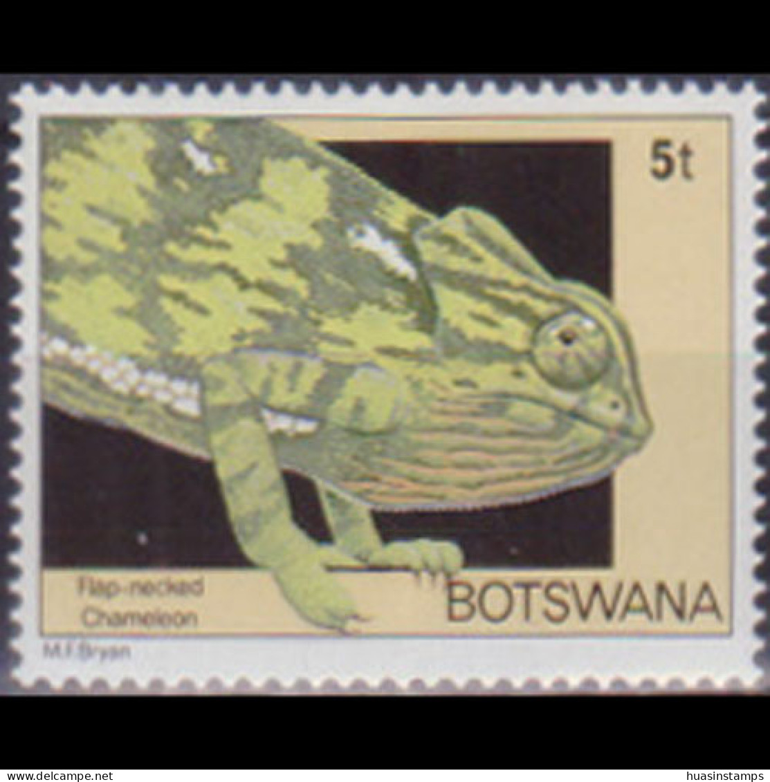 BOTSWANA 1980 - Scott# 243 Chameleon 5t MNH - Botswana (1966-...)